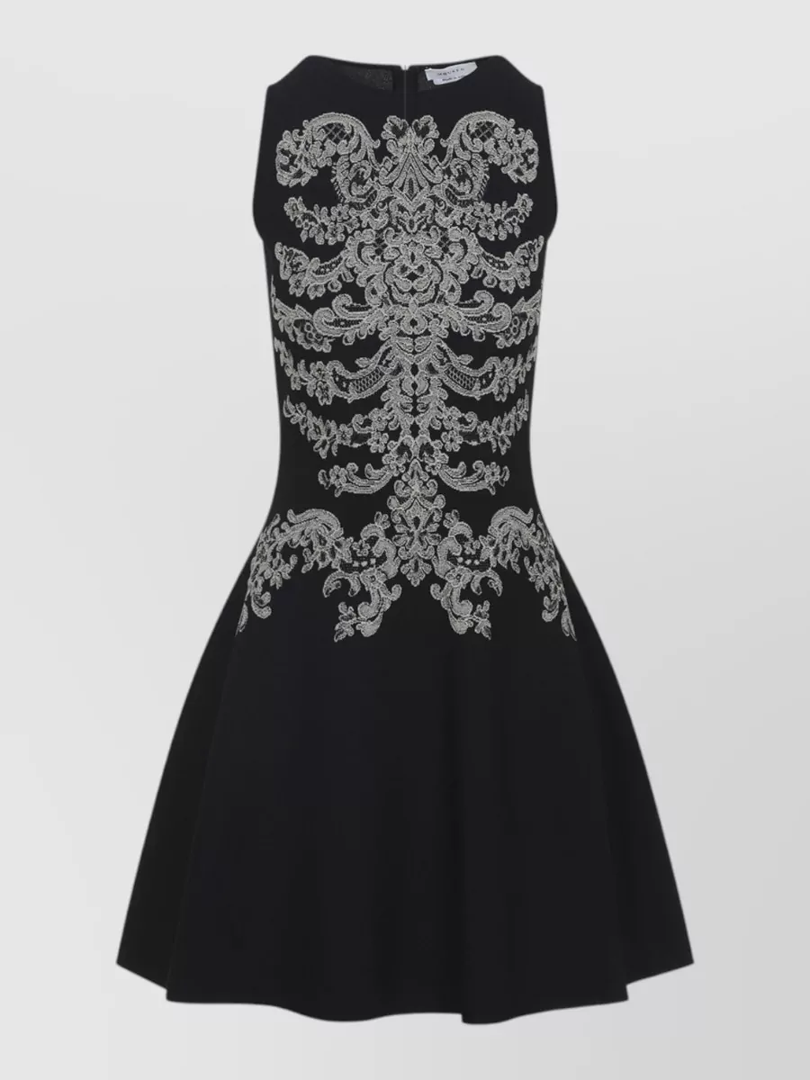Alexander Mcqueen Jacquard Sleeveless Mini Dress