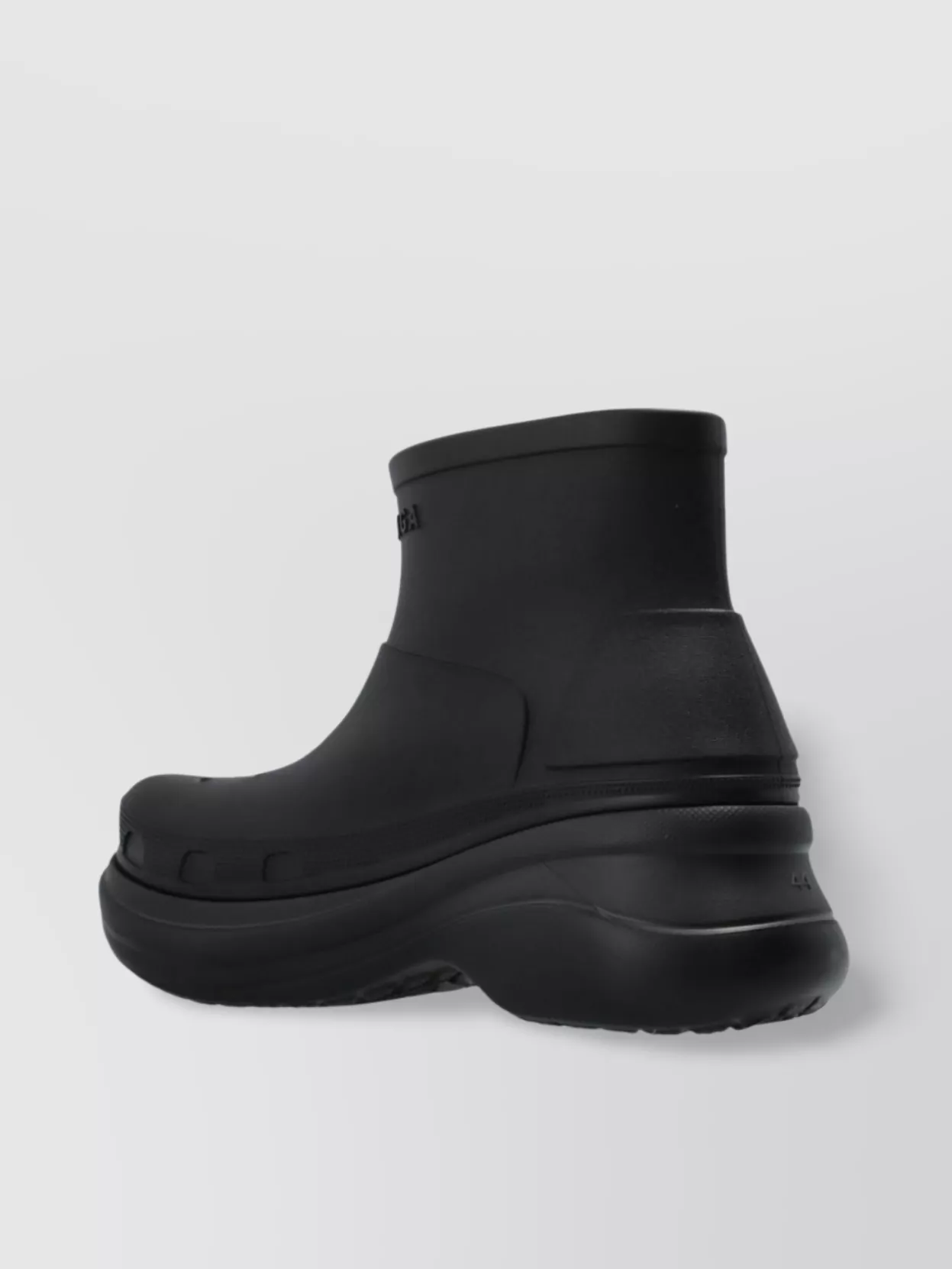 Balenciaga Black Crocs Edition Rubber Boots