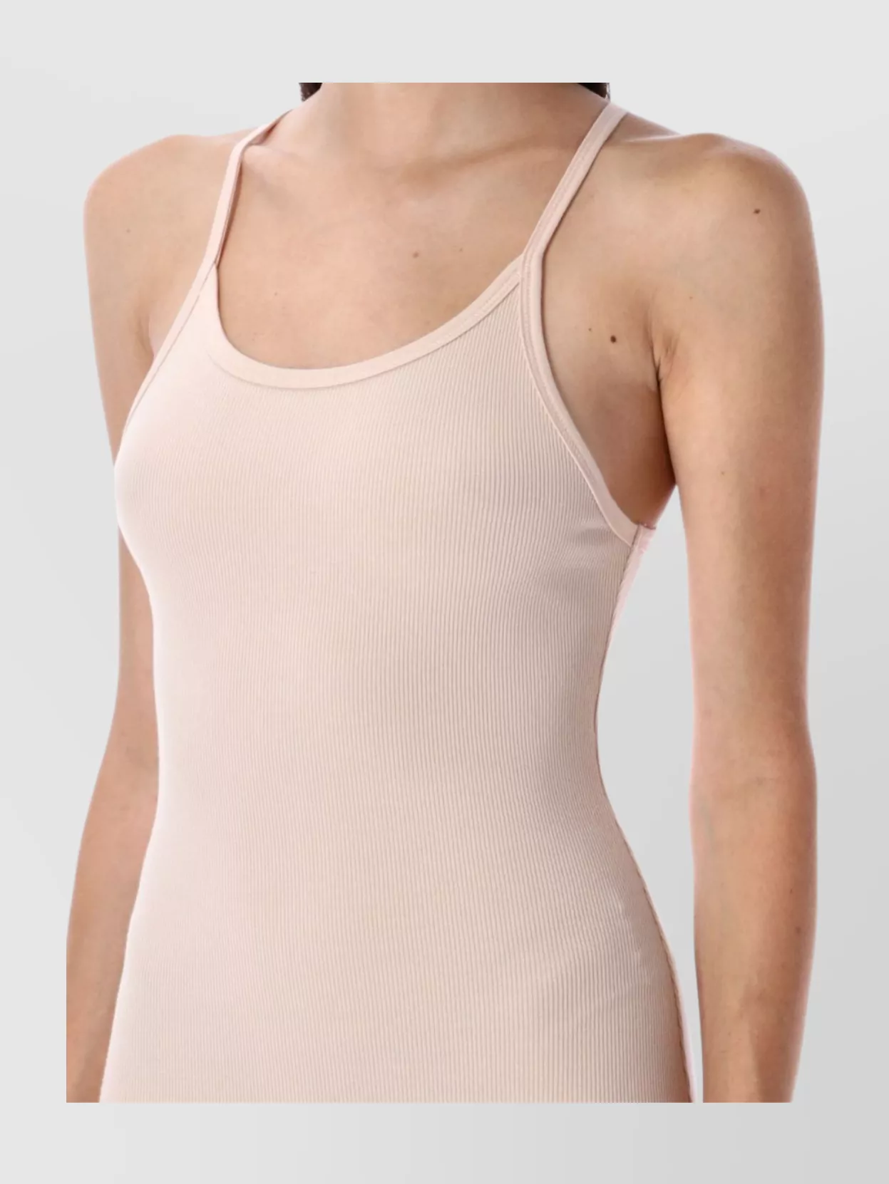 Éterne Maxi Robe Coton Côtelé Sans Manches