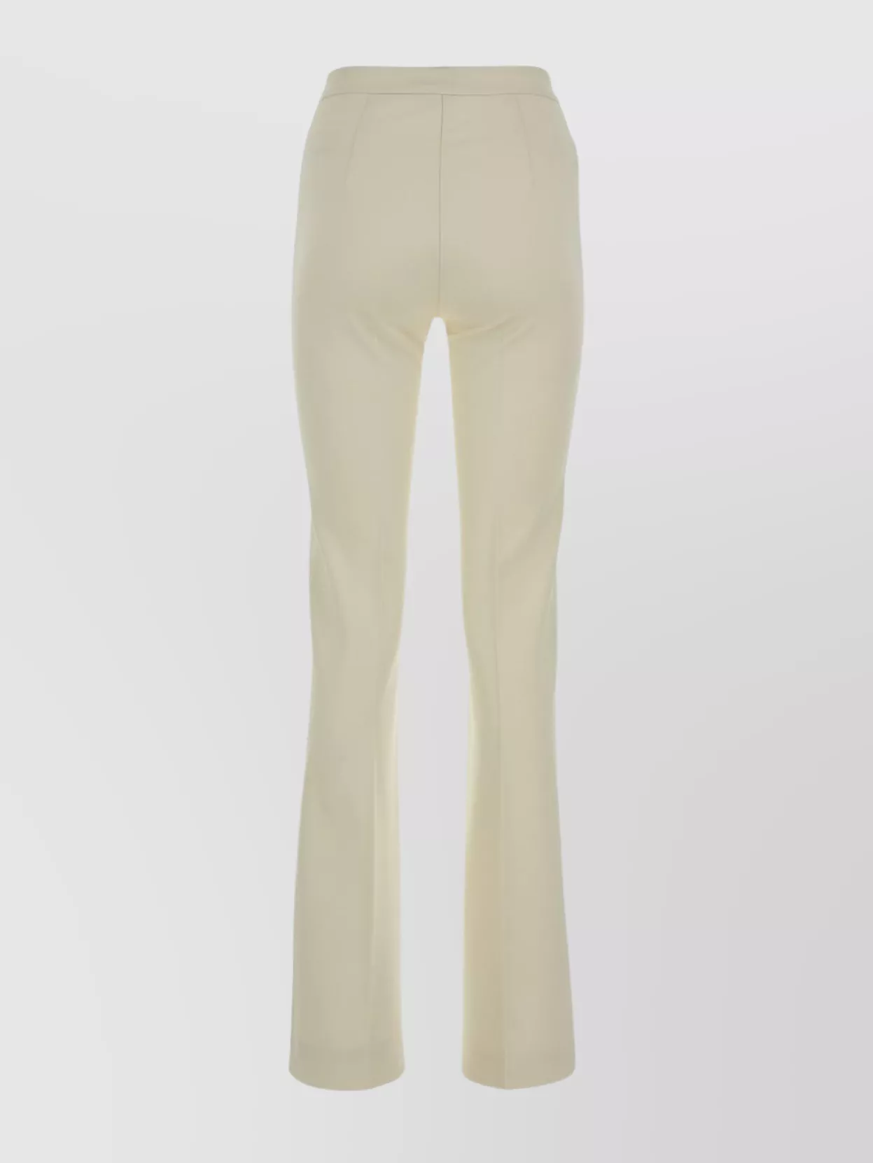 Pinko High Waist Flared Trousers With Belt Loops In Gray