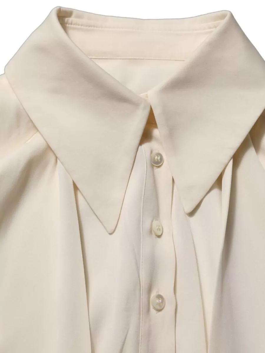 Dolce&Gabbana Silk ascot-collar long-sleeve blouse