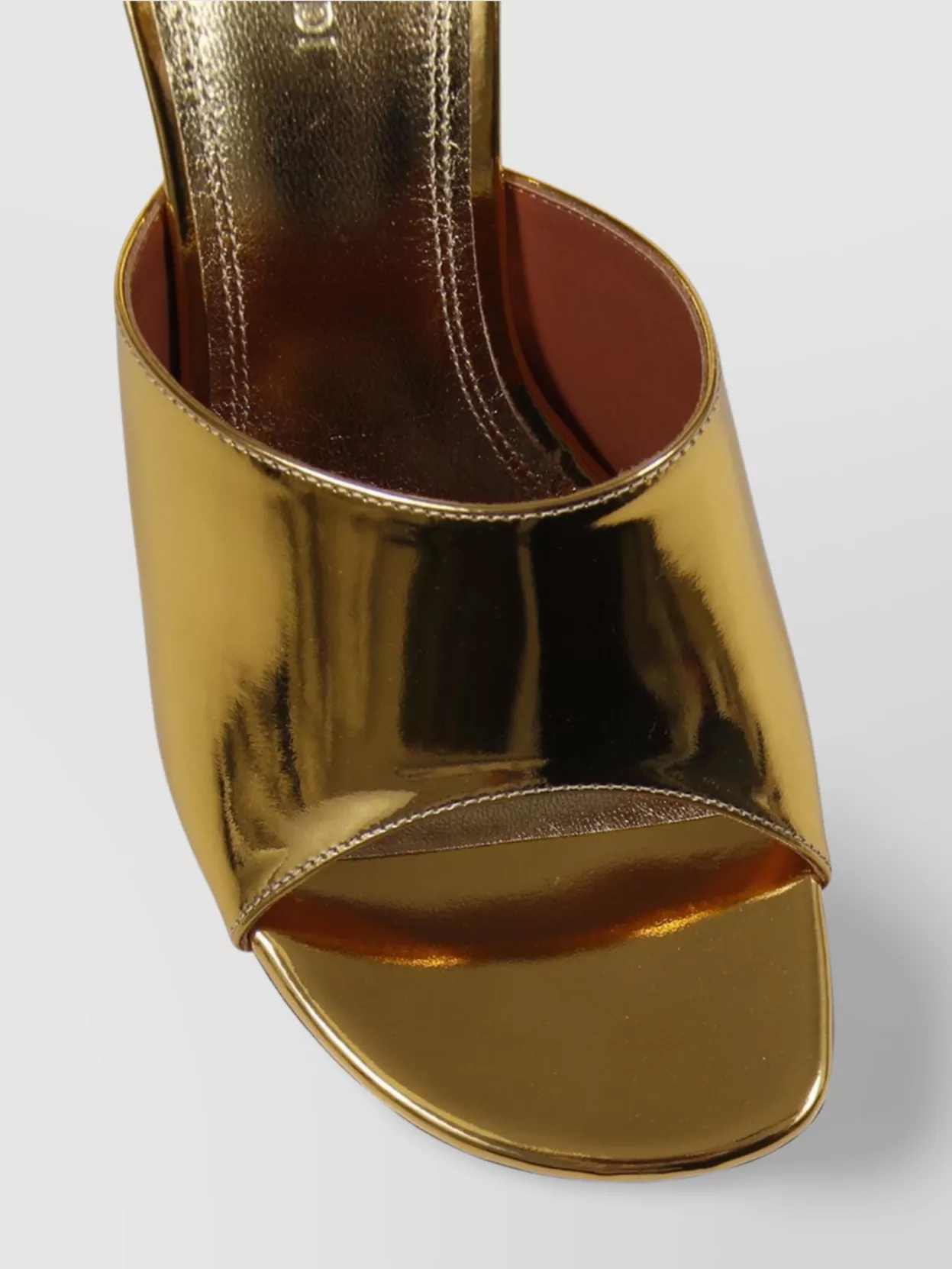 Amina Muaddi Taylor Slipper 90 Metallic Finish