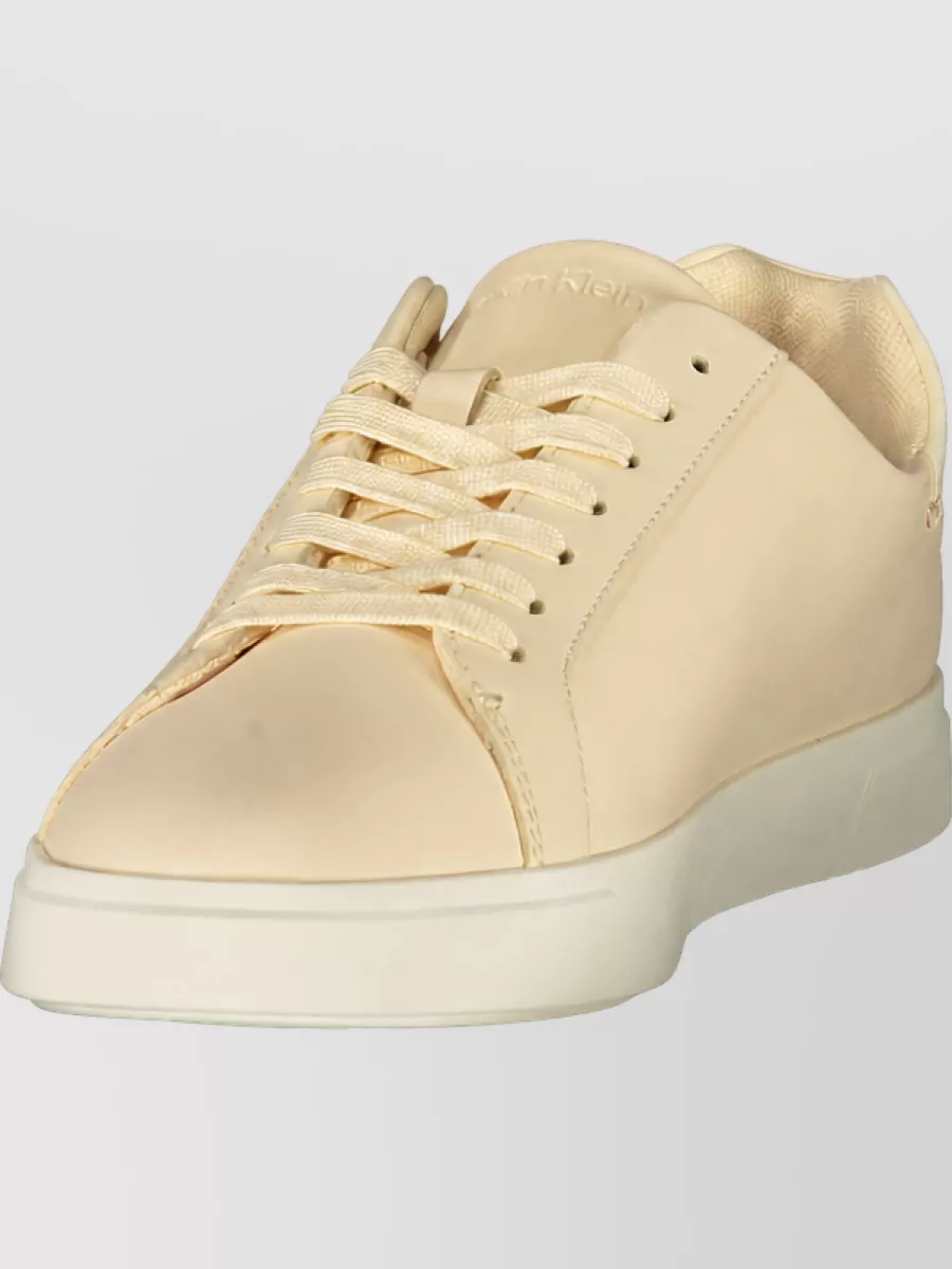 Calvin Klein Leather Lace-Up Sneakers