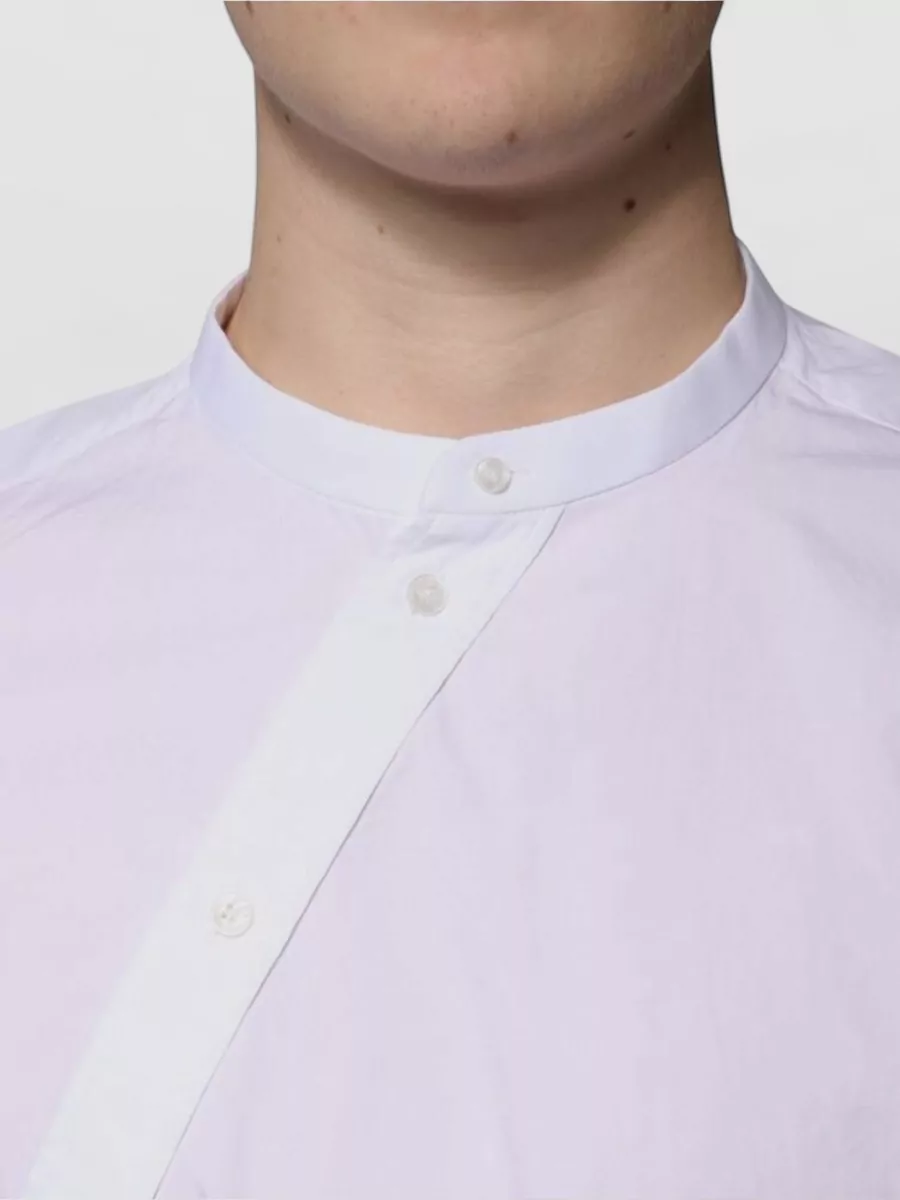 Dolce&Gabbana Cotton Slim-Fit Mandarin-Collar Long-Sleeve Dress Shirt