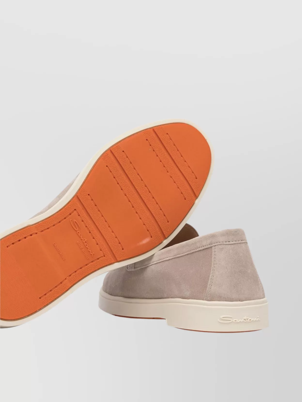 Santoni Slip-on Shoes With Round Toe And Rubber Sole