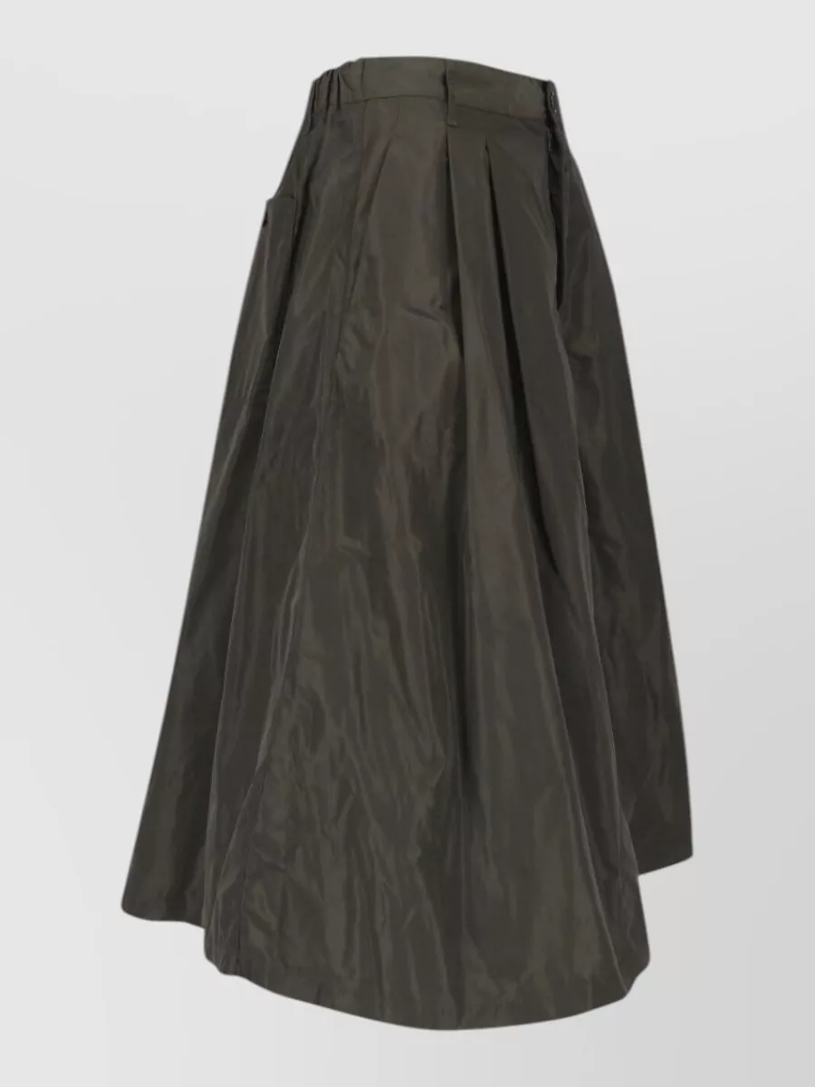 Aspesi pleated knee-length skirt