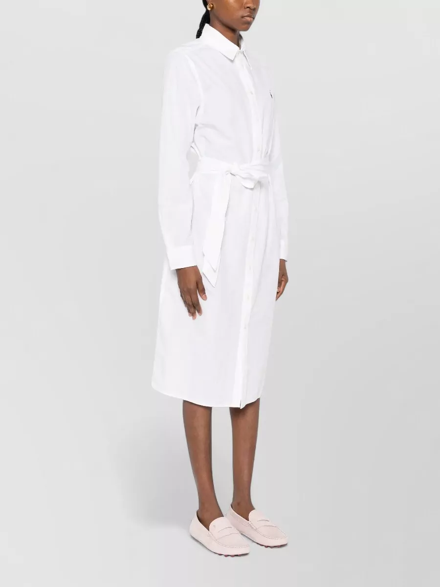 Polo Ralph Lauren Long Sleeve Shirt Dress Belted Waist