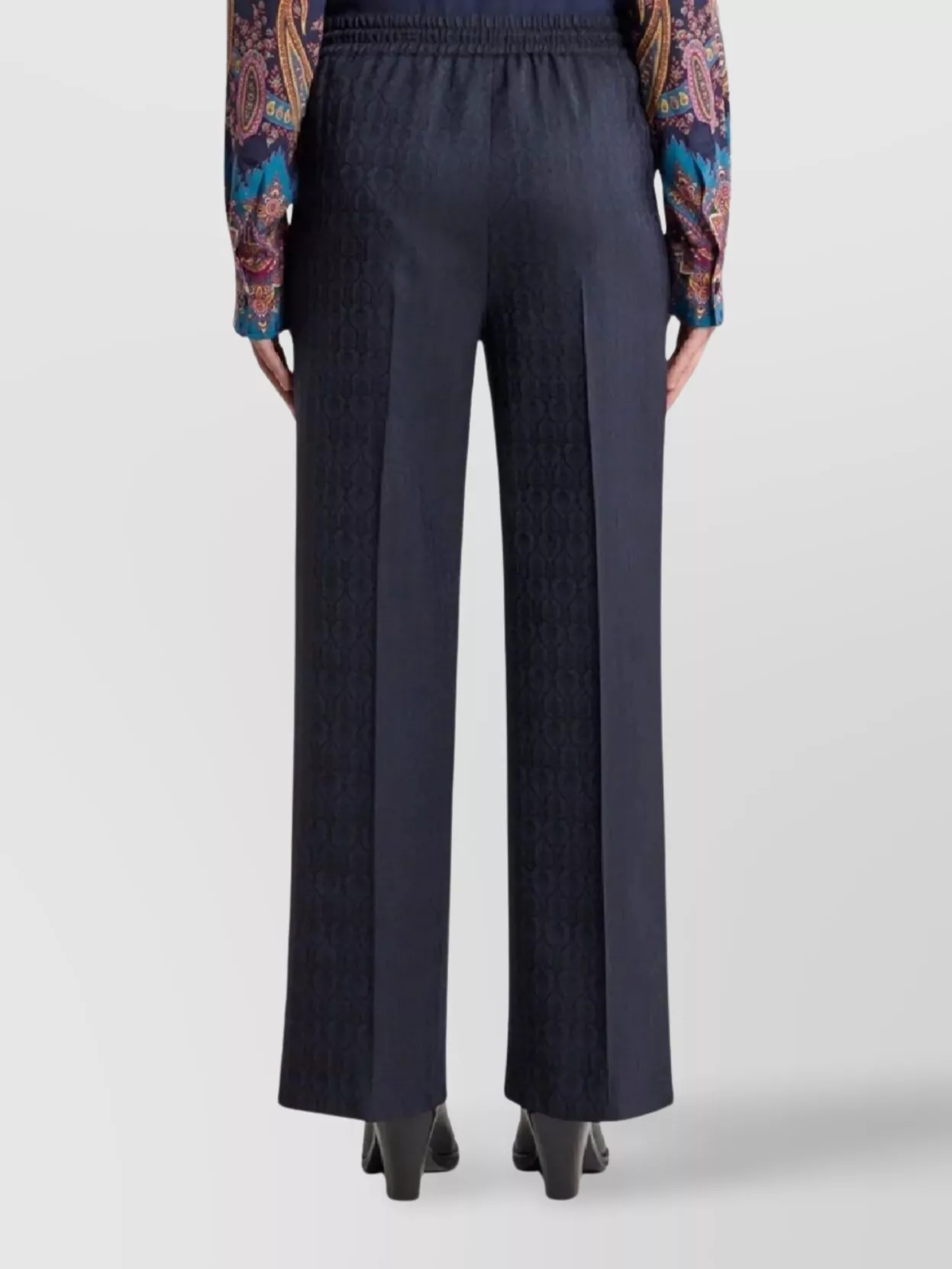Etro Elastic Waistband Pleated Front Trousers