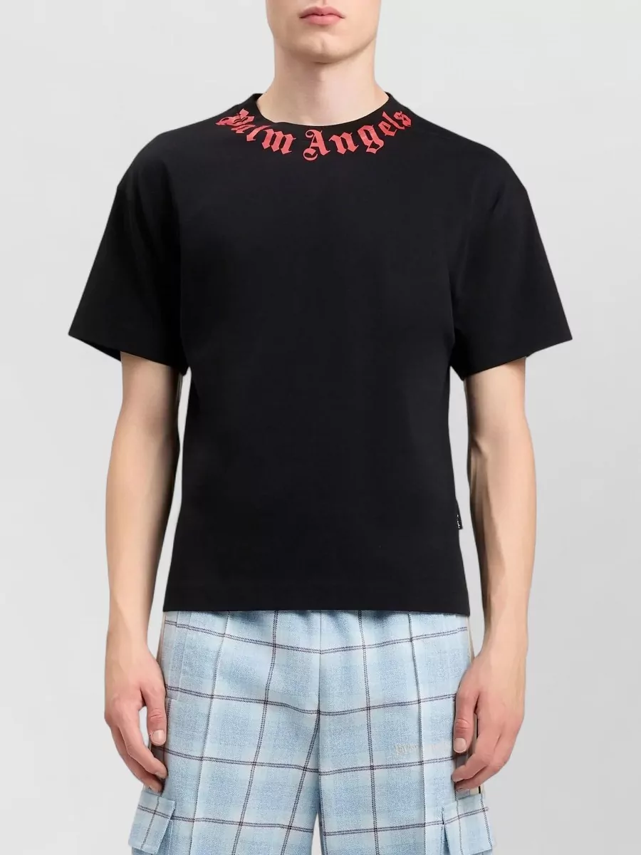 Palm Angels cotton logo-print regular-fit crew-neck t-shirt