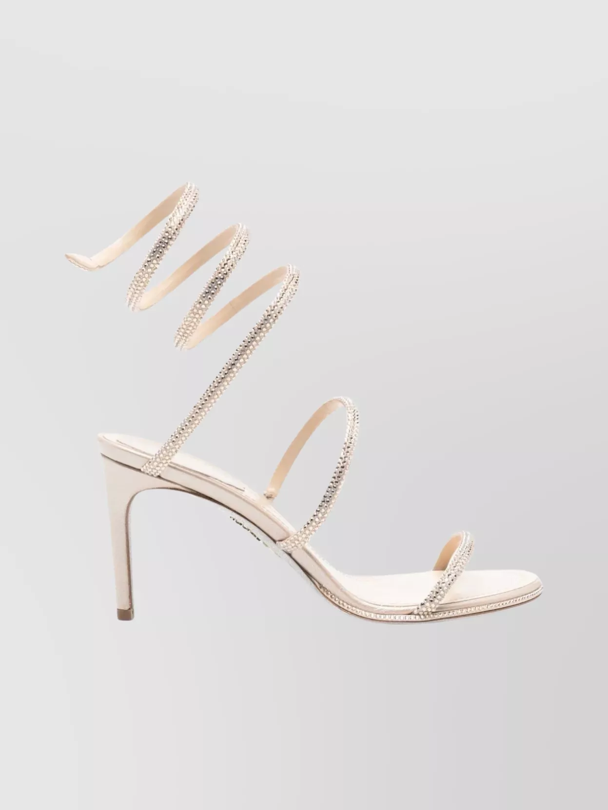 René Caovilla Chic Sandals Featuring Spiral Straps In White