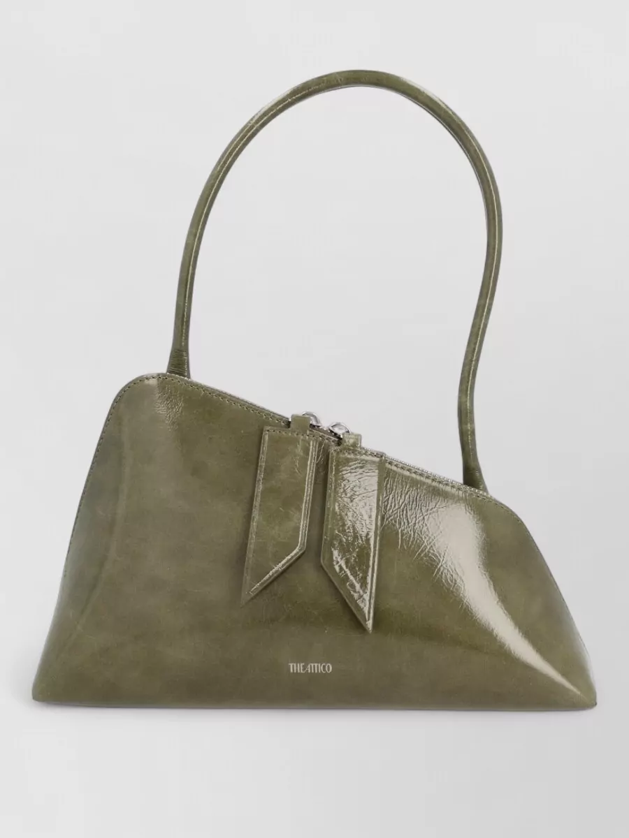 The Attico sunrise leather shoulder bag