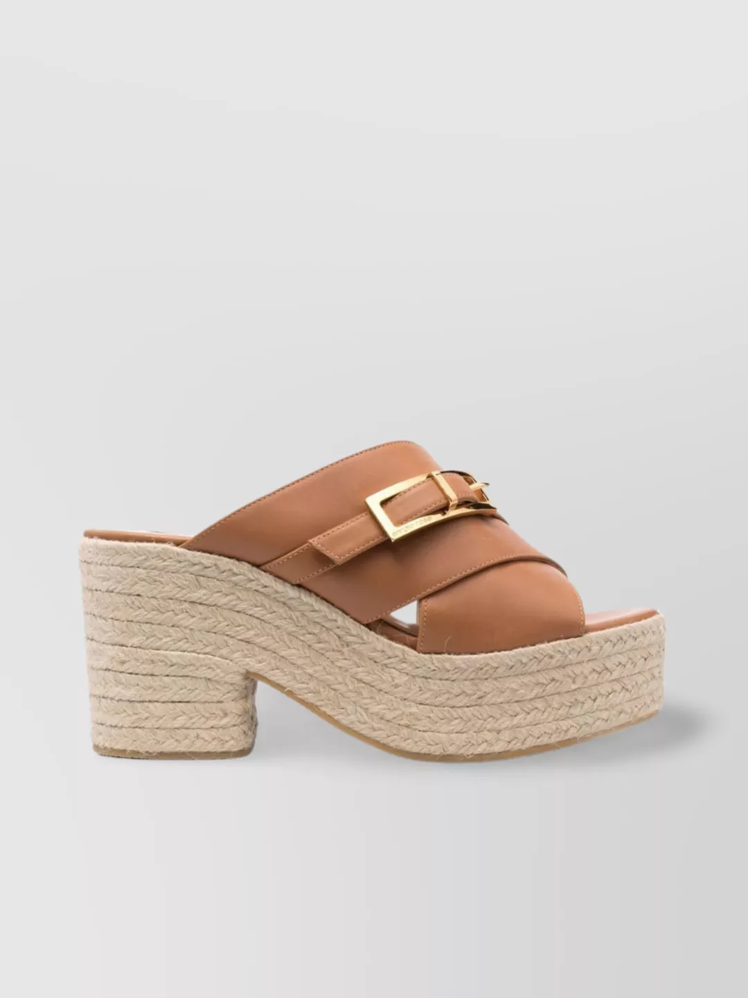 Shop Sergio Rossi 90mm Heel Crossover Strap Sandals In Brown