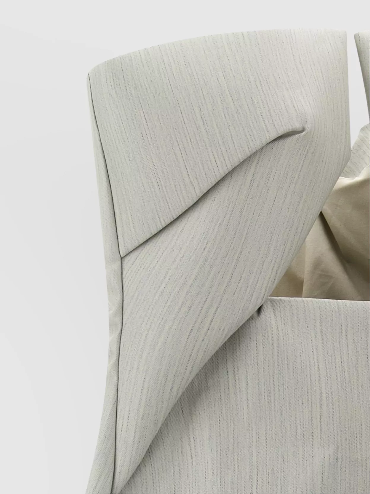 Rick Owens Sculpted Strapless Slit Textured Gown