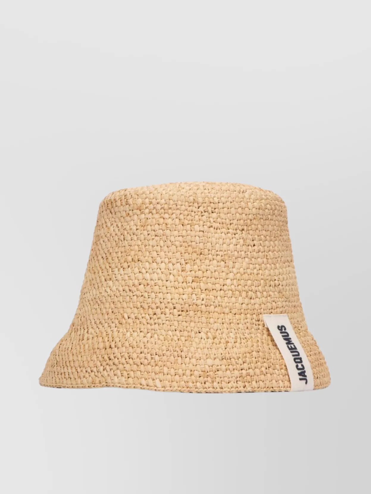 Shop Jacquemus Textured Wide Brim Woven Hat