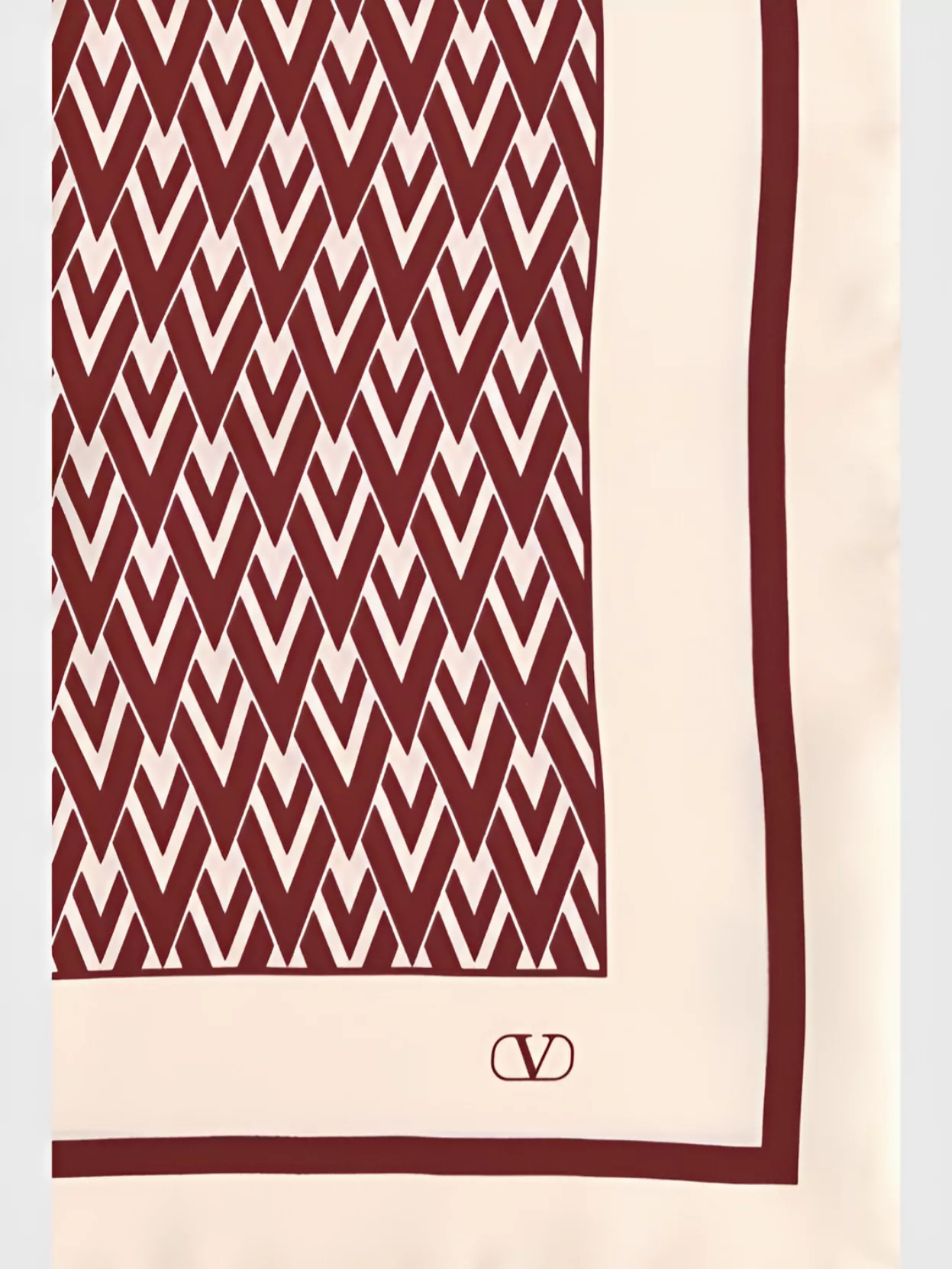 Valentino Garavani Women Toute La V Silk Scarf In Red