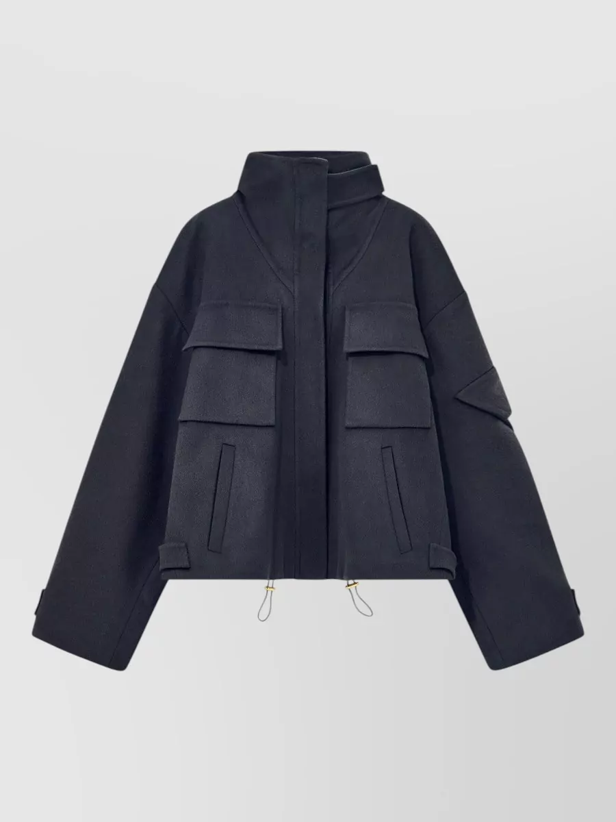 Giorgio Armani cashmere oversized high-collar jacket