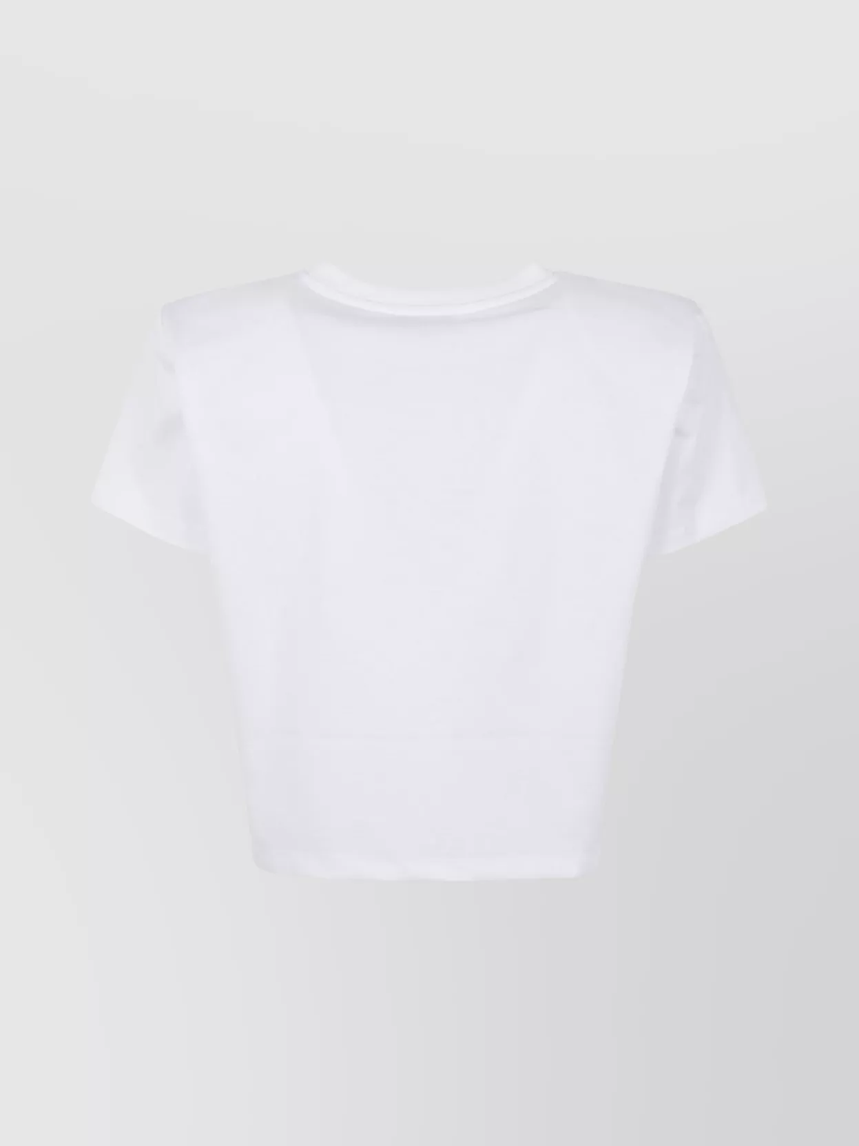 Magda Butrym Short Sleeve Cropped Top With Crochet Detail