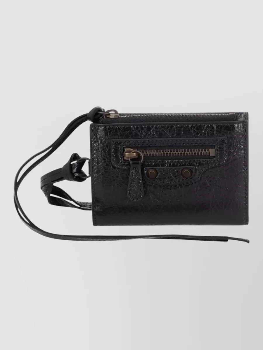 Balenciaga leather keyring