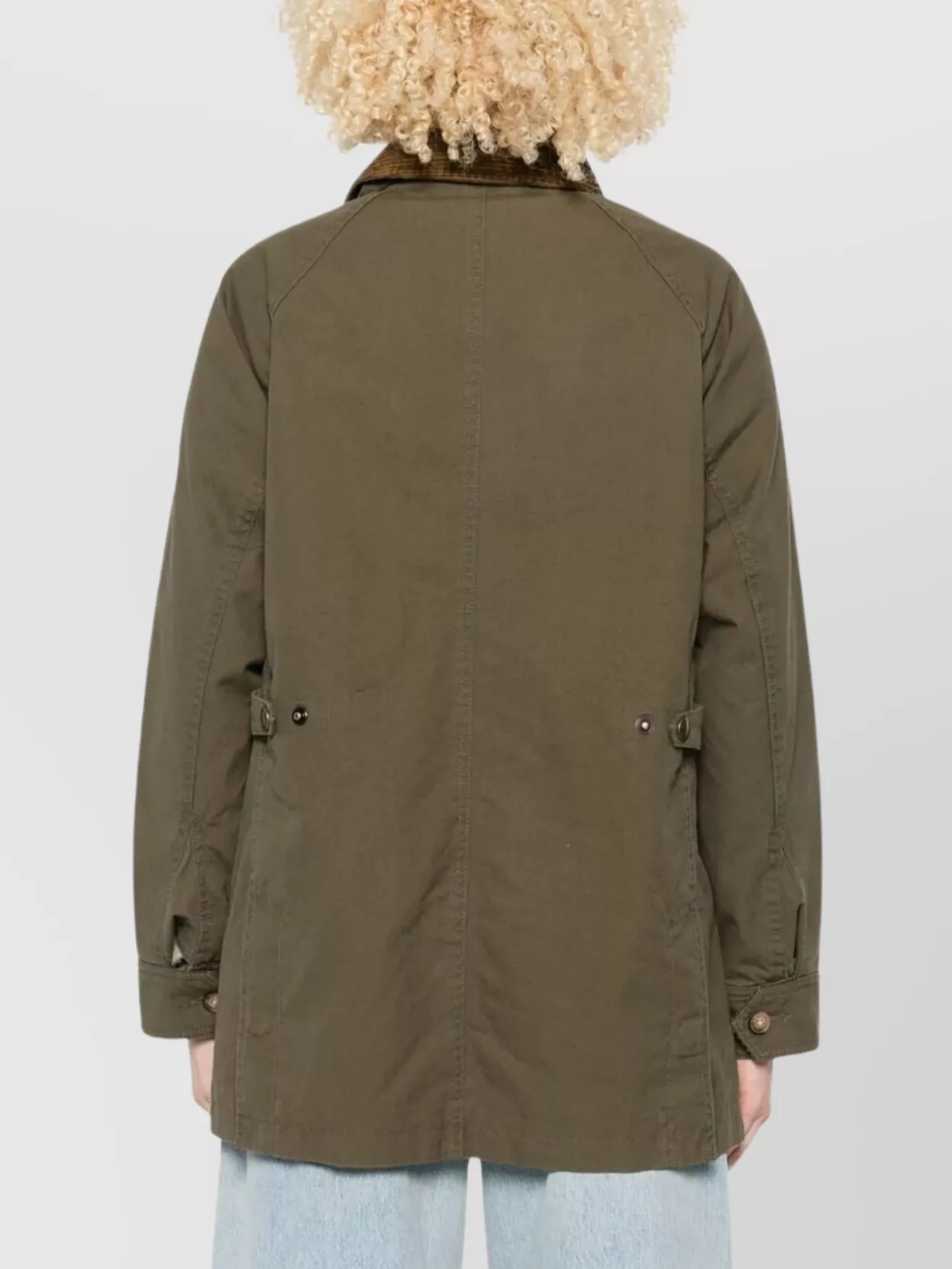 Polo Ralph Lauren Cotton Workwear Jacket Corduroy Collar Front Pockets