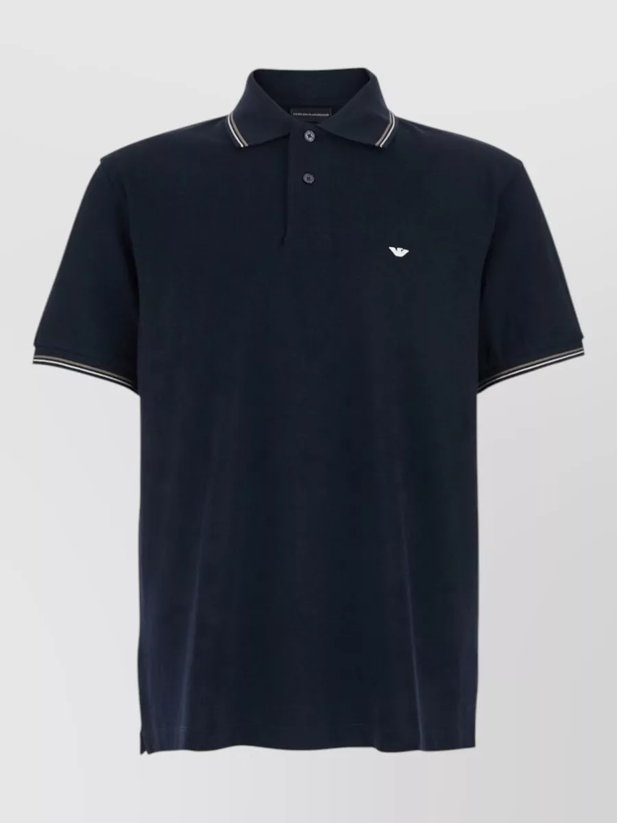 Emporio Armani cotton short-sleeve polo shirt
