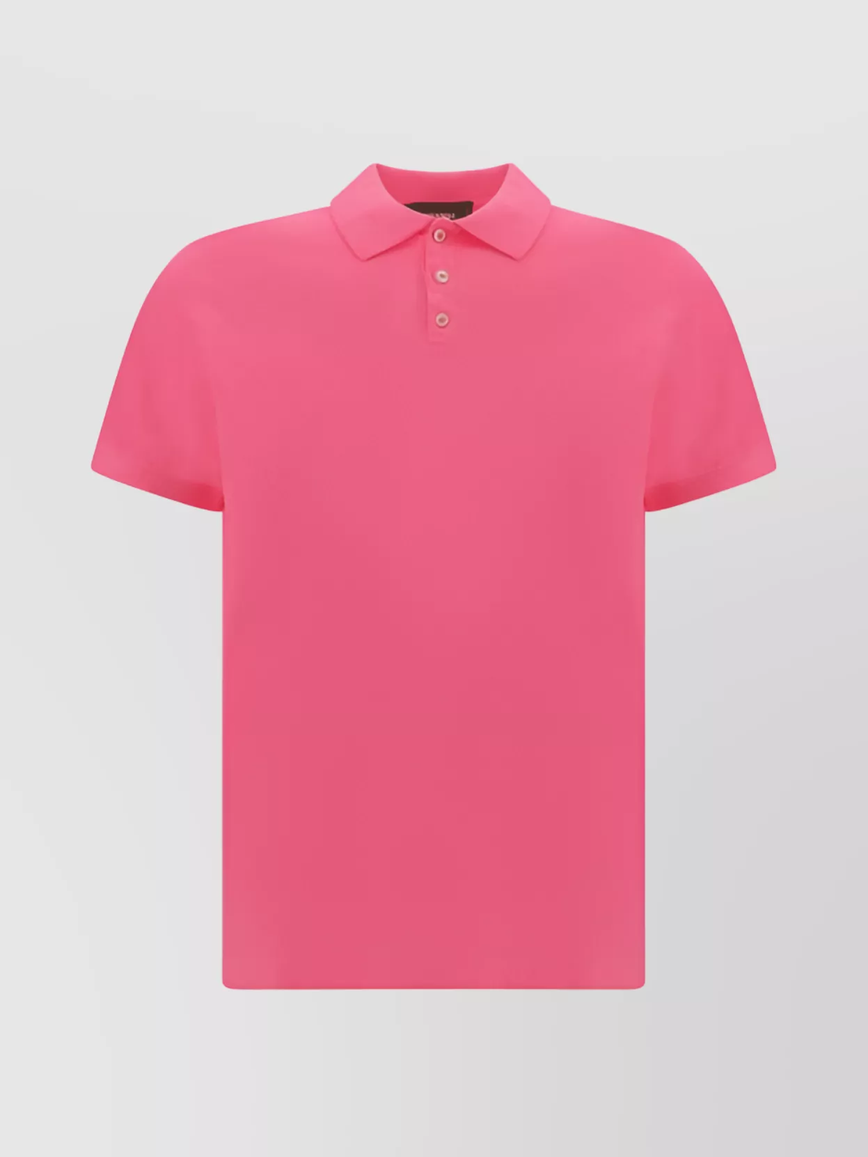 Shop Dsquared2 Ribbed Collar Cotton Polo Shirt Printed Back