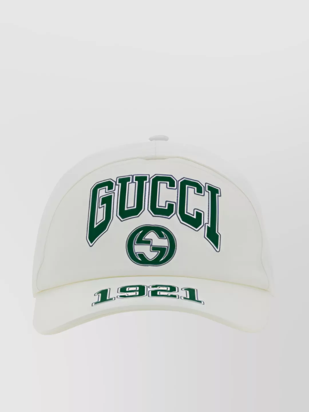 Gucci College Logo Baseball Cap With Curved Brim In Gold