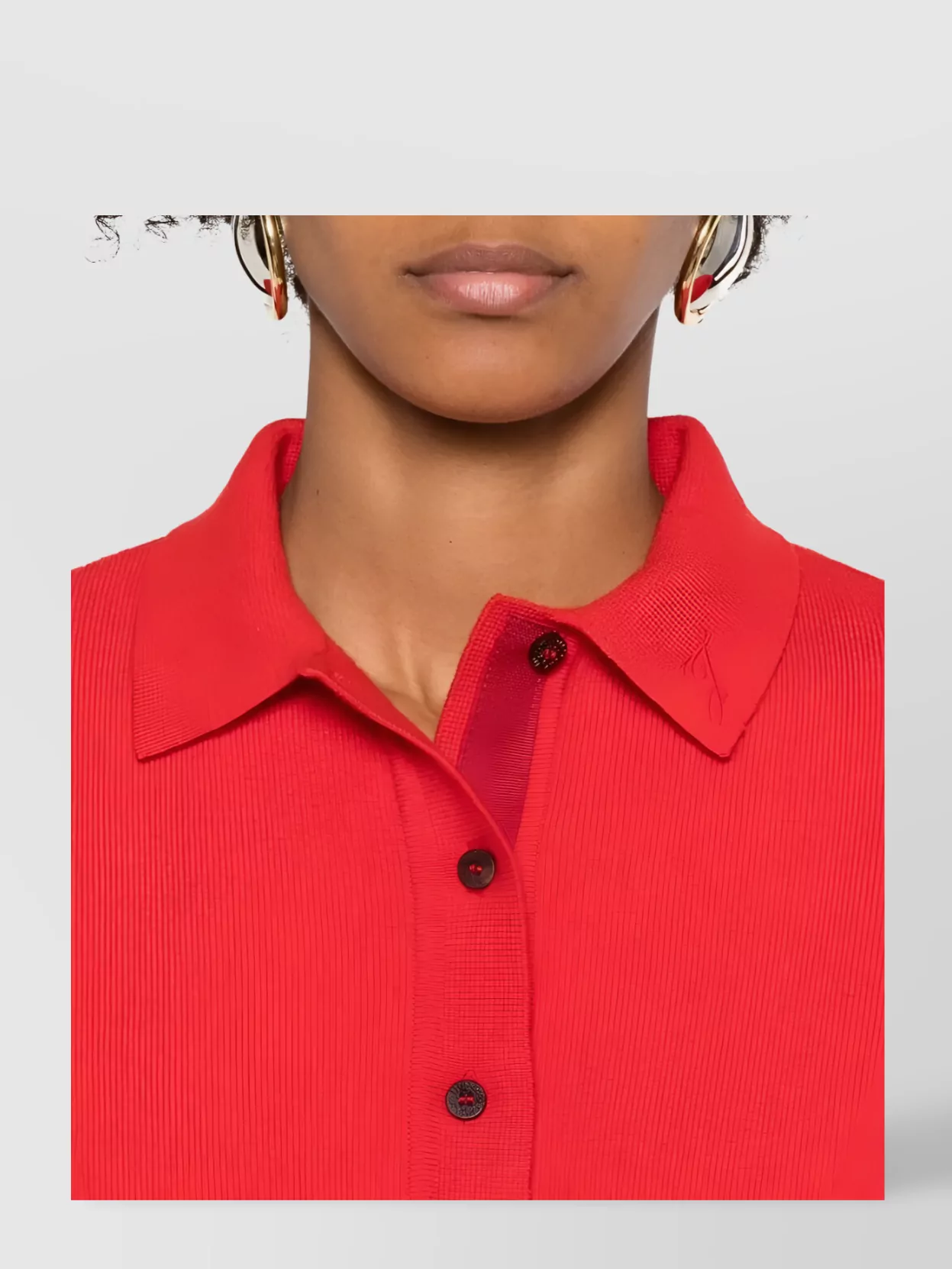Jacquemus Knitwear Collared Long Sleeve Top