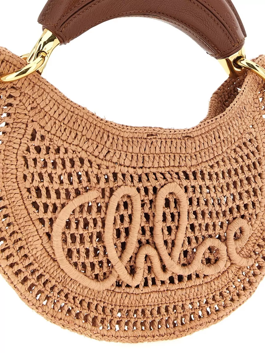 Chloé Mini Raffia Shoulder Bag