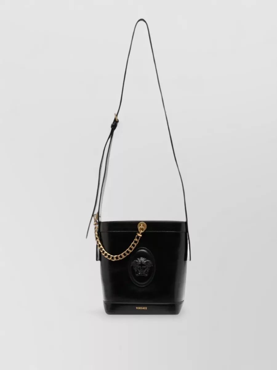 Versace medusa'95 mini leather bucket bag