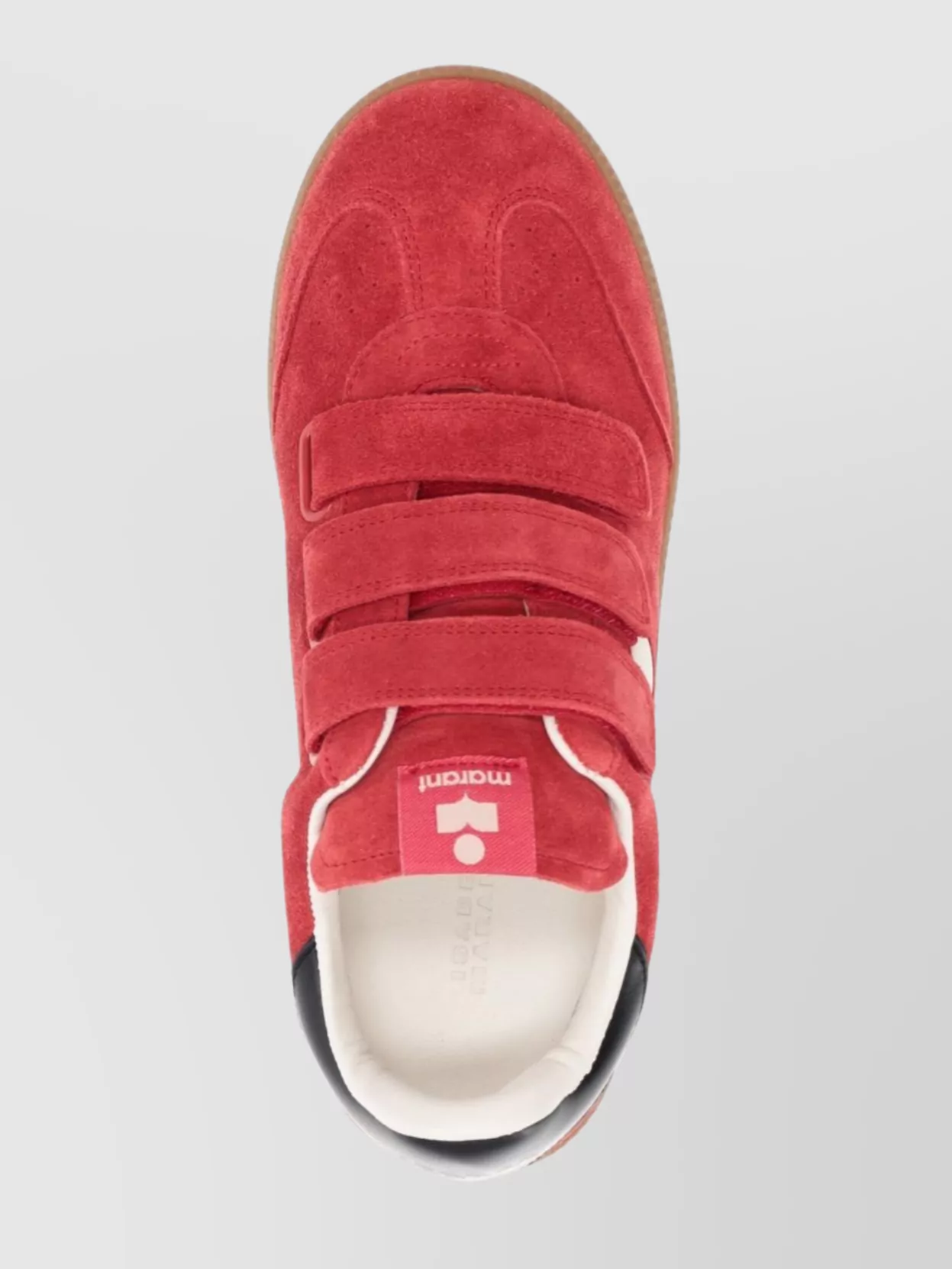 Isabel Marant Suede Sneakers With Rubber Sole And Contrast Heel Tab In Multi