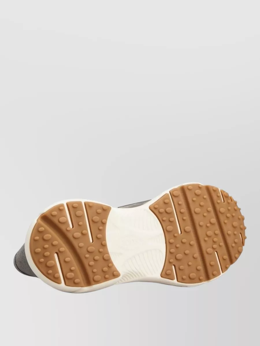 Tod's Suede Loafers Round Toe Rubber Sole