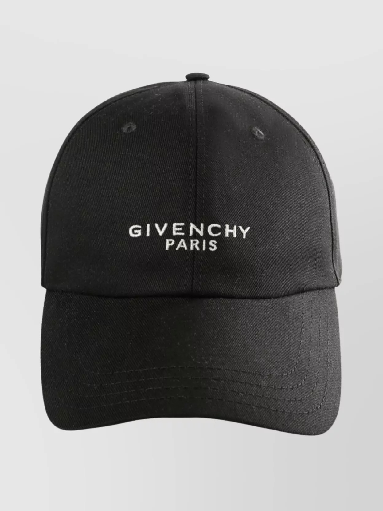 Givenchy Logo Cotton Baseball Cap In Black