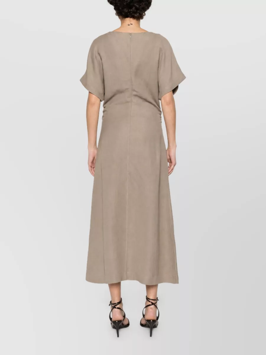 Brunello Cucinelli Viscose Linen Midi Dress