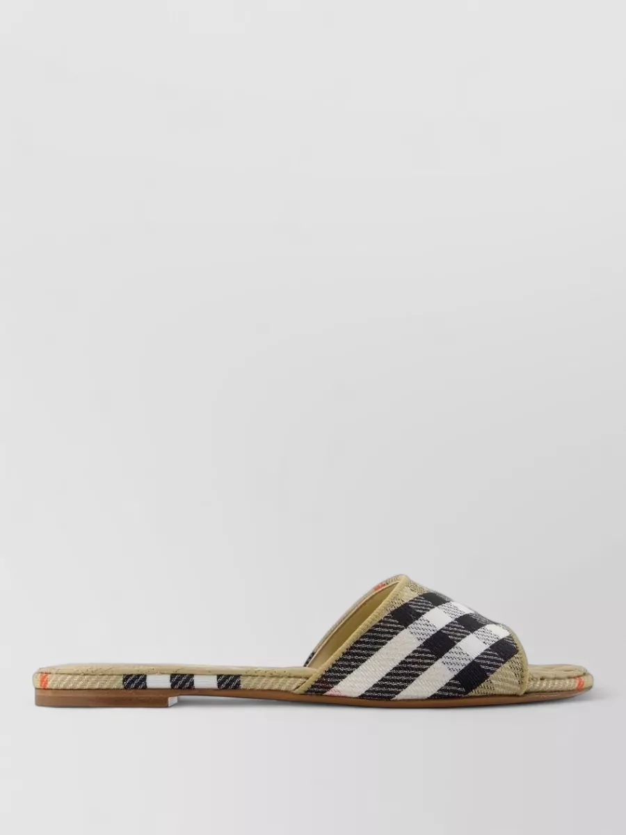 Burberry Check Slides