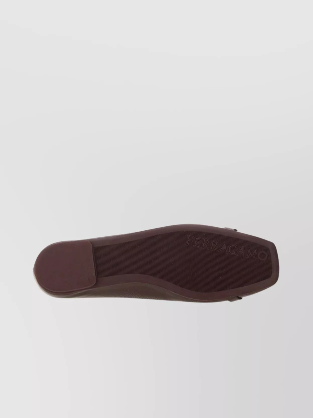Ferragamo Patent Flat Sole Ballerina Round Toe