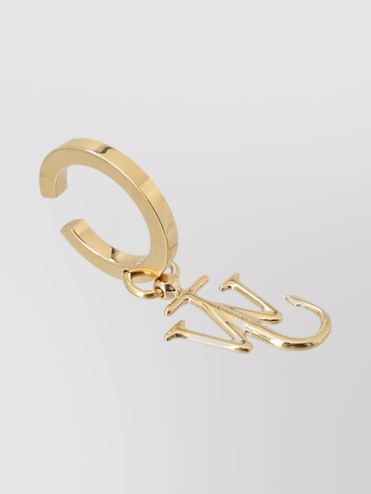 Jw Anderson Anchor Drop Style Ear Cuffs With Gold Finish