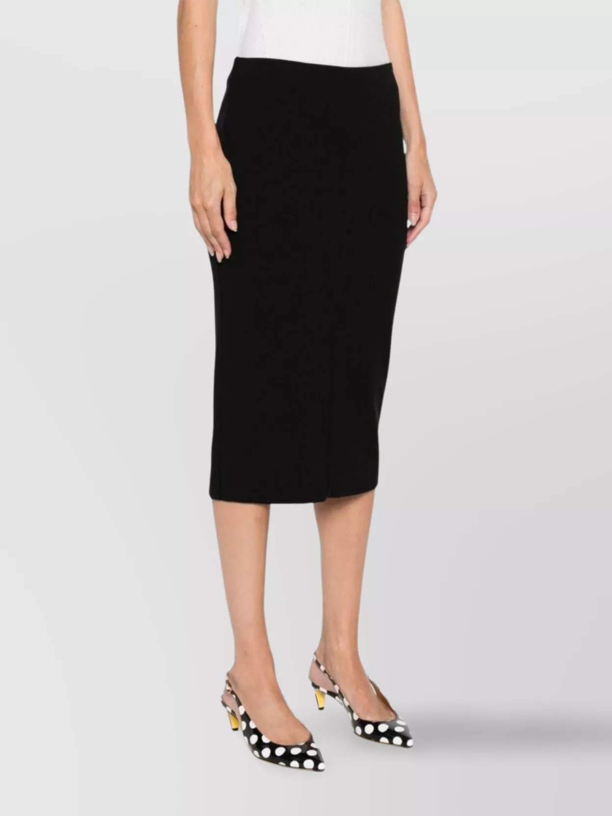 Pinko Knee-Length High-Waisted Fitted Skirt Slit
