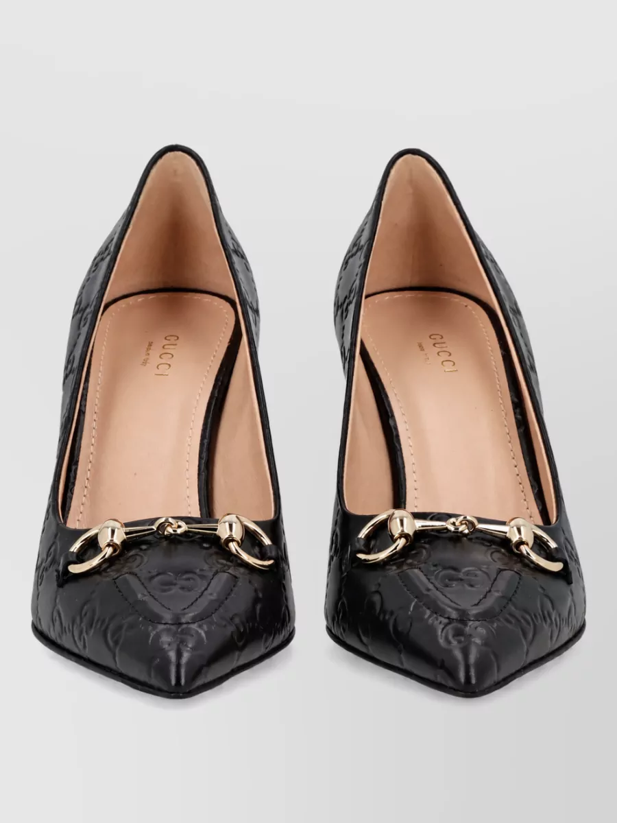 Gucci Pointed Toe Pumps Stiletto Heel Clamp