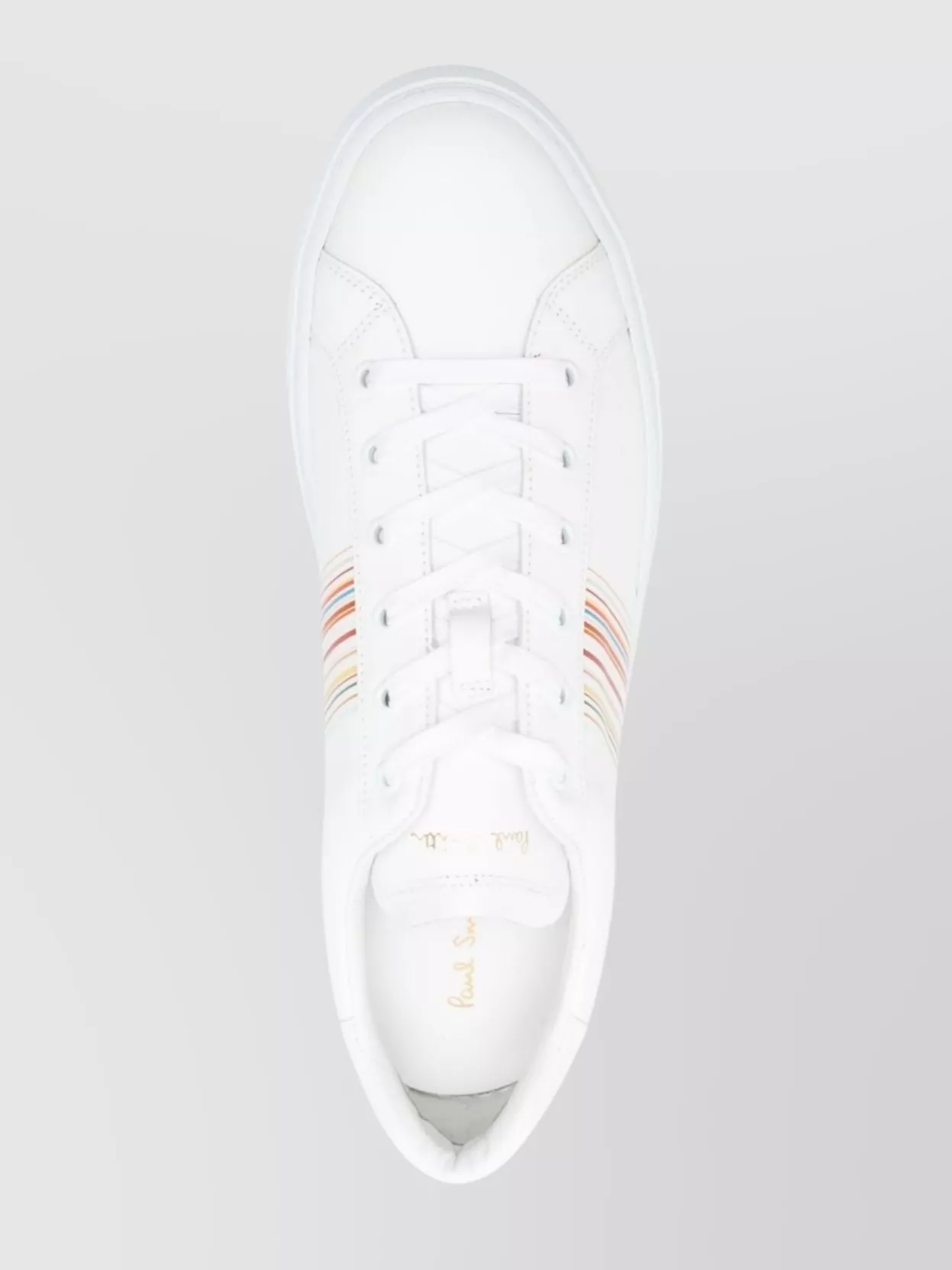 Paul Smith Hansen Sneakers With Multicolor Stripe Detail In White