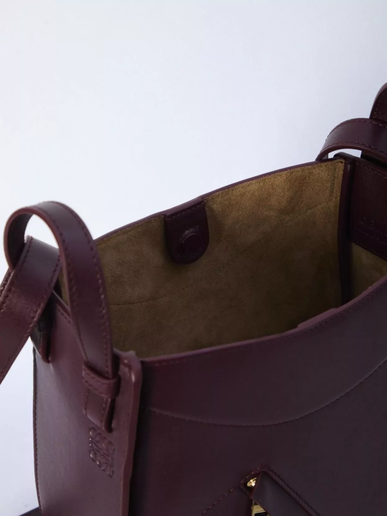 Loewe Calfskin Leather Hammock Slice Shoulder Bag