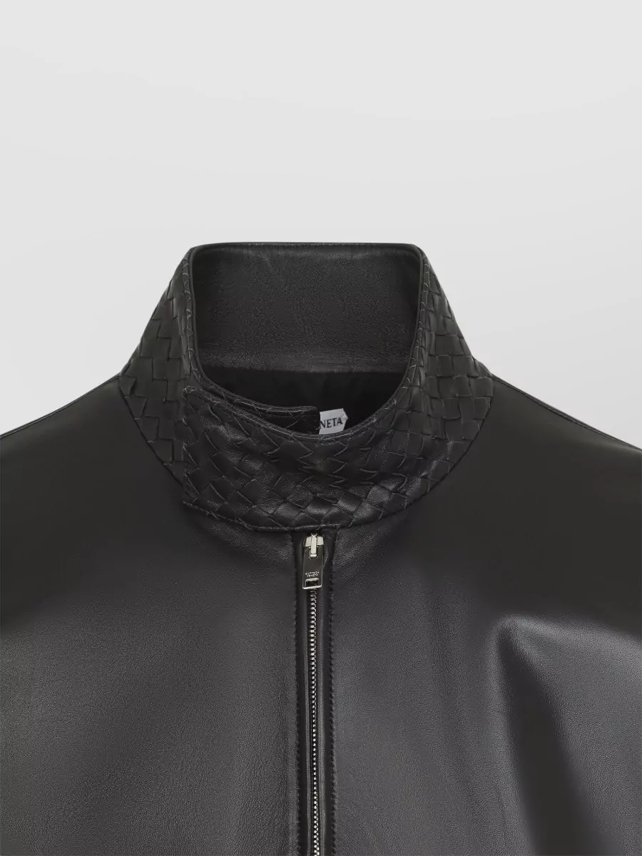 Bottega Veneta Leather Relaxed-Fit Jacket