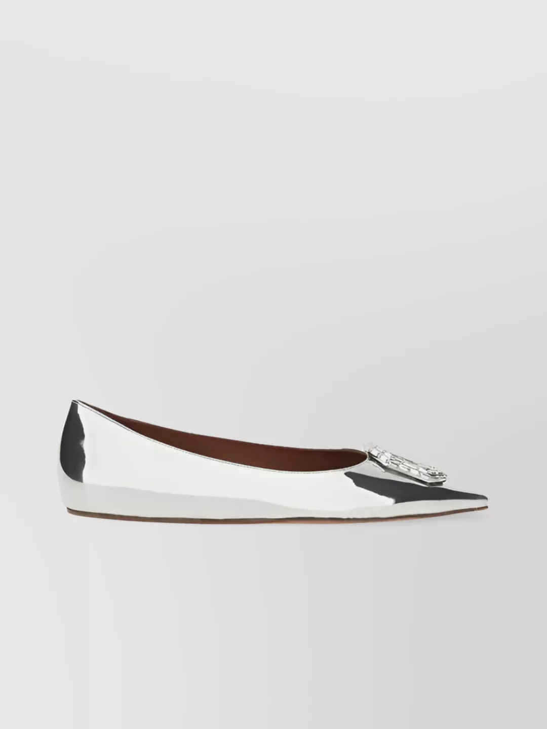 AMINA MUADDI JEWEL EMBELLISHED BALLERINA SHOES