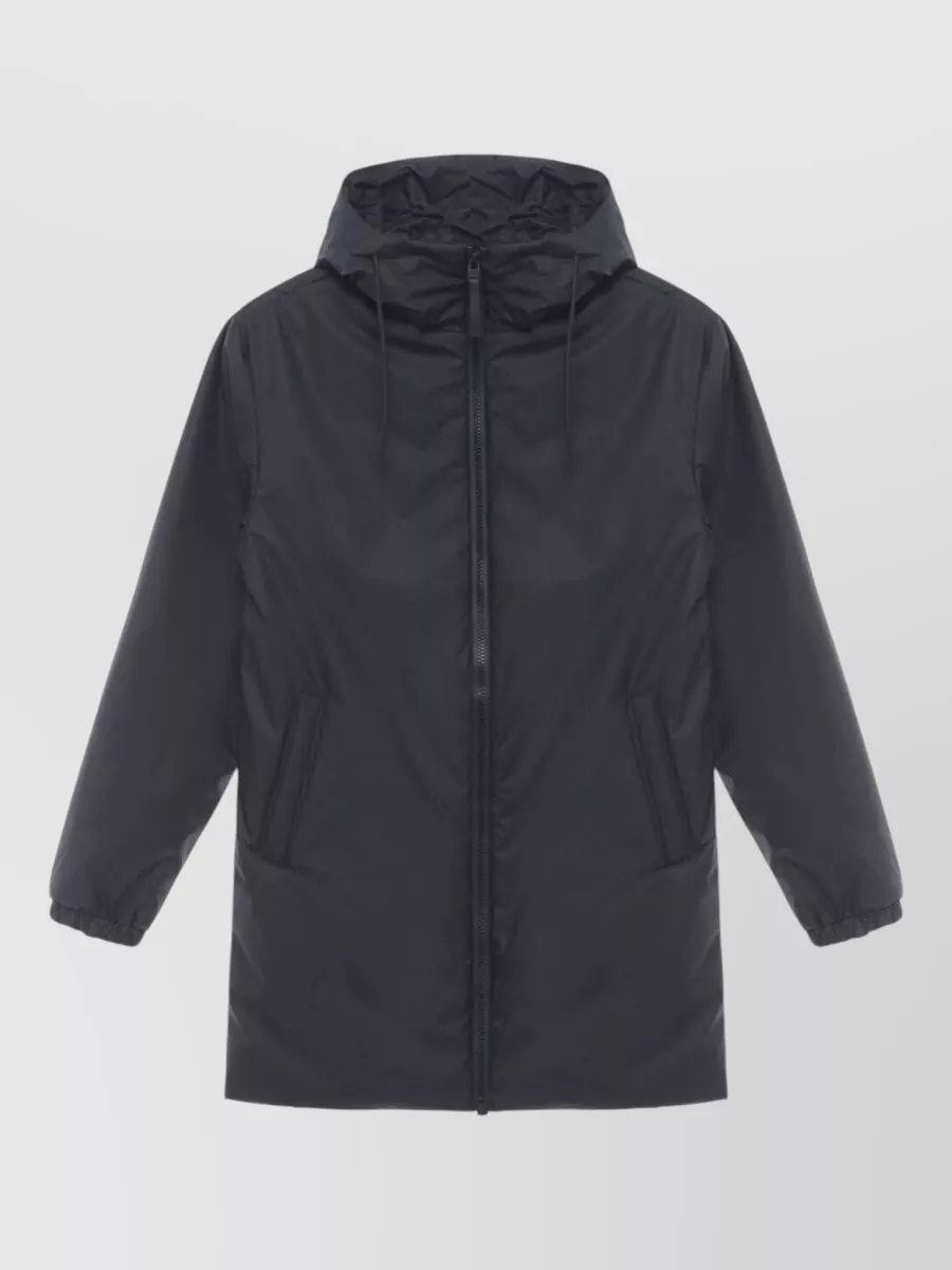 Rains long hooded raincoat