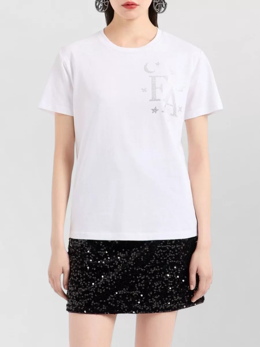 Emporio Armani Sequined High-Rise Above-Knee Skirt