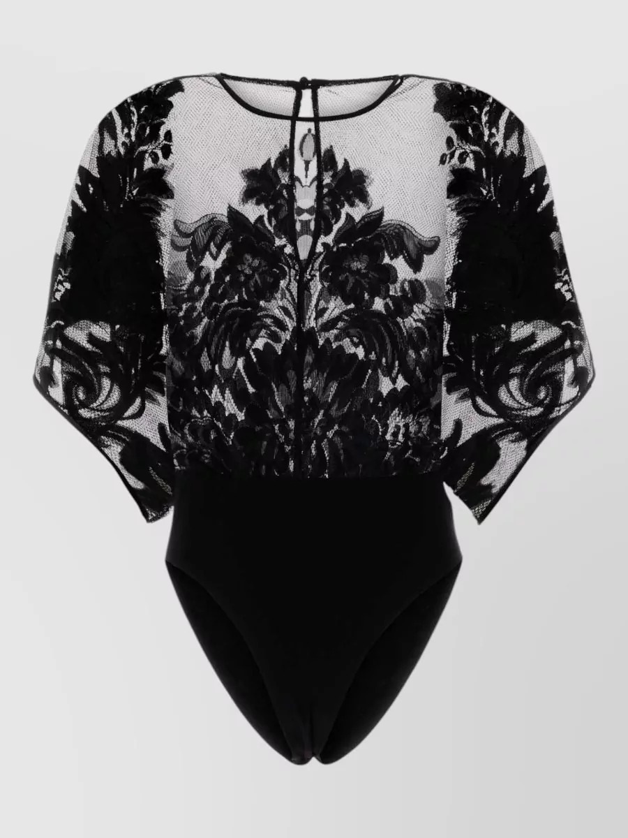 Norma Kamali Lace Bodysuit