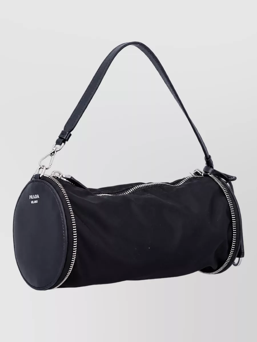Prada Recycled nylon cylindrical mini bag