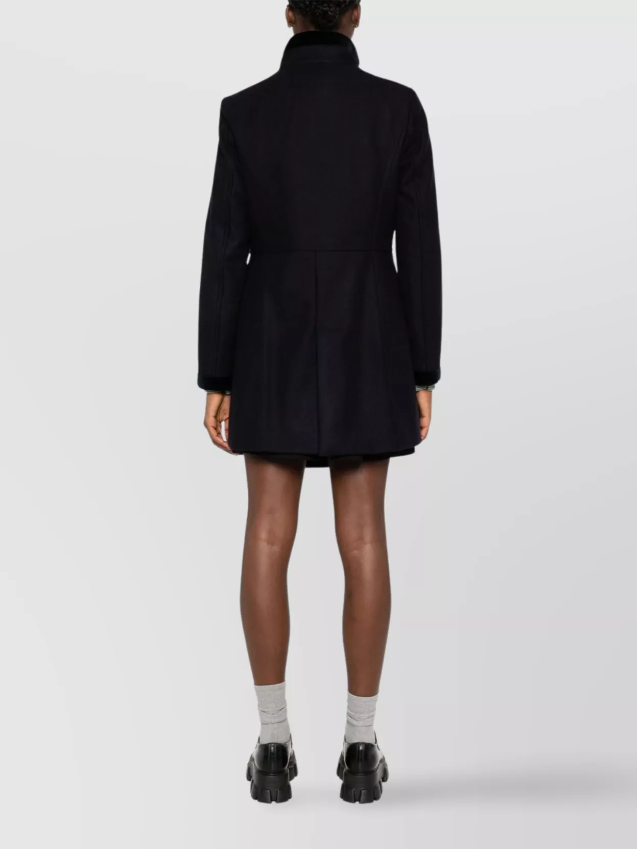 Fay Collar Sleeve Length Trim Coat