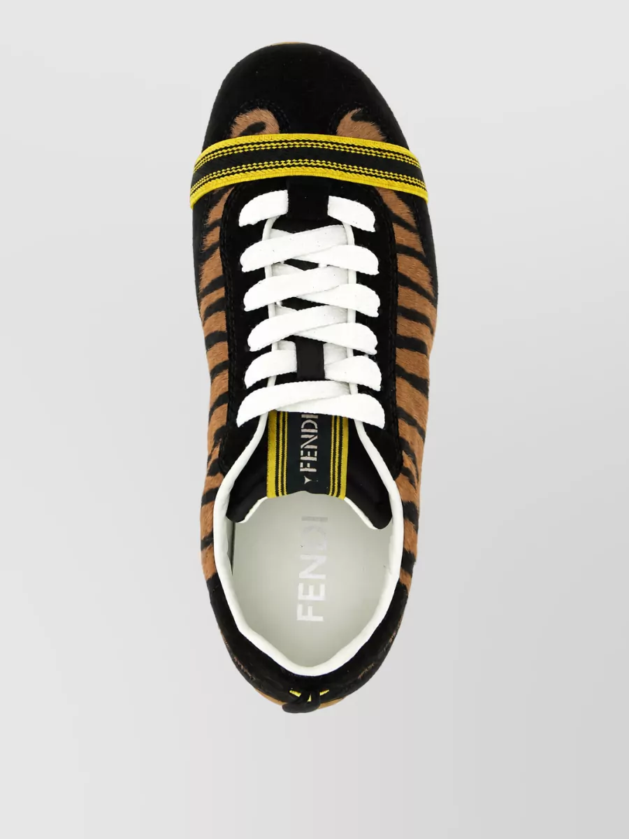 Fendi Leather Low-Top Sneakers