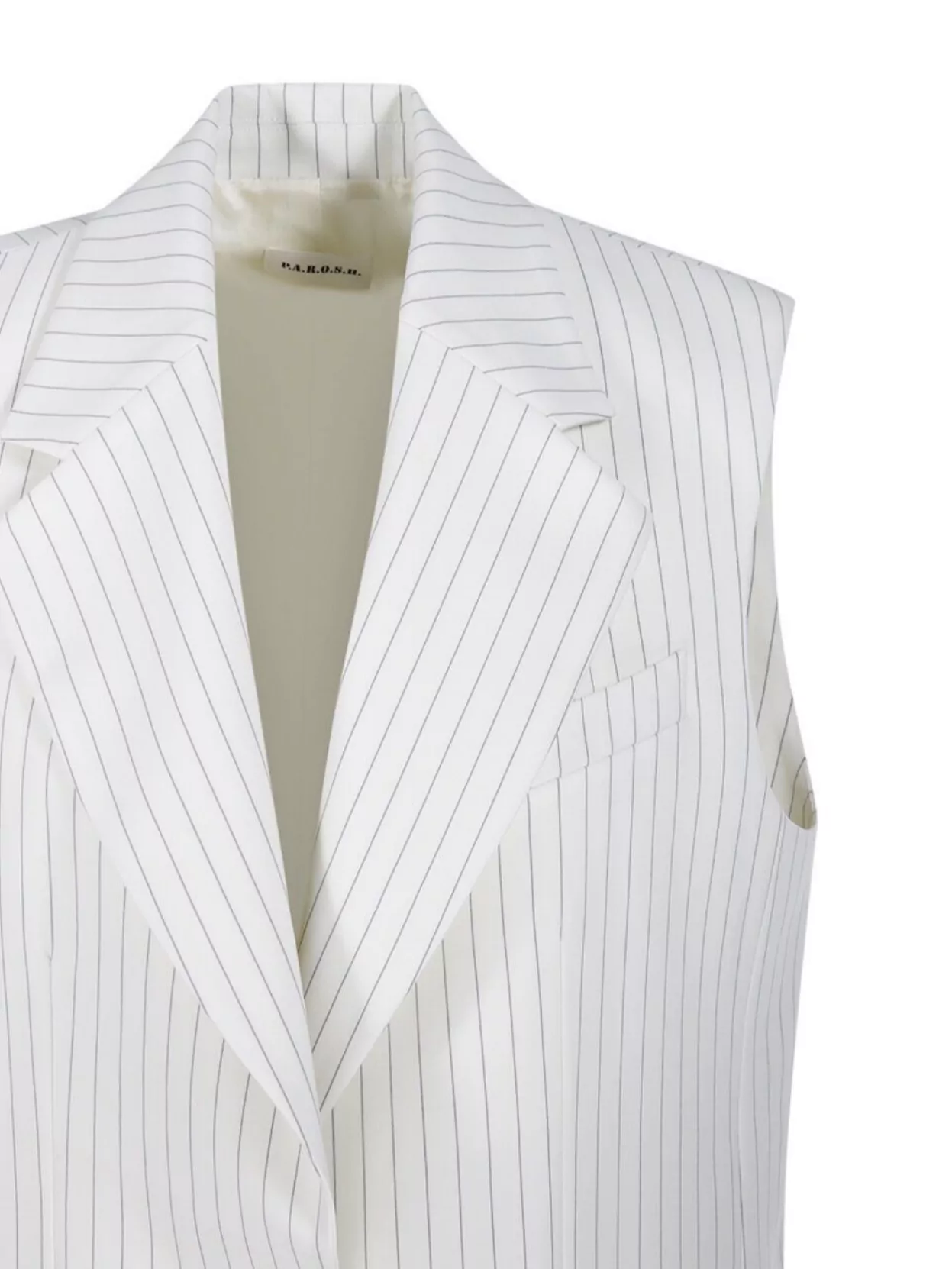 P.a.r.o.s.h Parosh Sleeveless Double-breasted Over Jacket