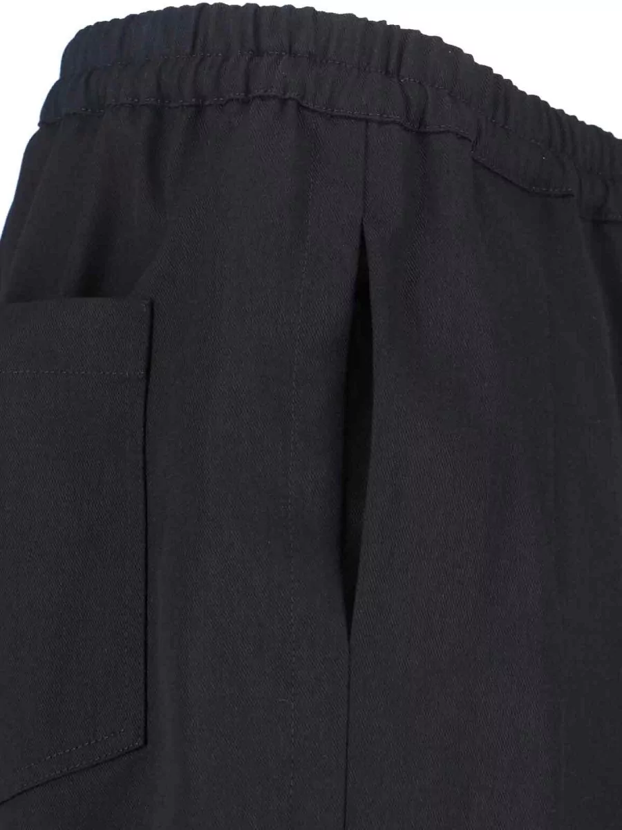 Maison Margiela Straight Trousers Pleated Front Side Pocket